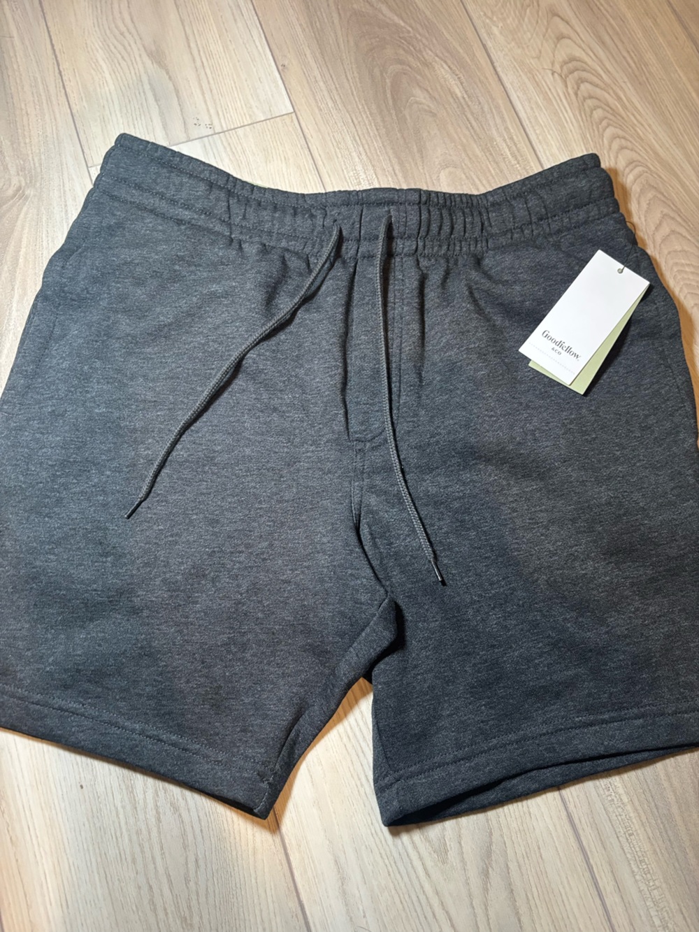 Men’s Goodfellow & Co. 7” Fleece Shorts – Dark Gray – Size M – NWT